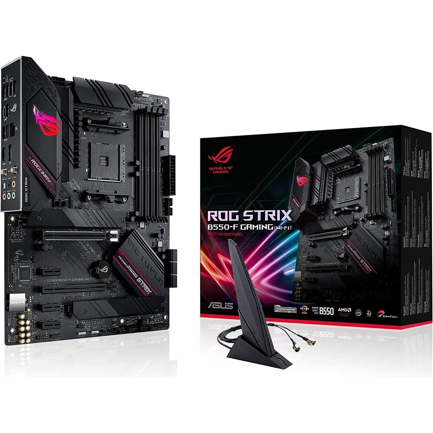 Buy ASUS,Asus ROG STRIX B550-F GAMING(WI-FI) Motherboard PC base AMD AM4 Form factor ATX Motherboard chipset AMD® B550 - Gadcet.com | UK | London | Scotland | Wales| Ireland | Near Me | Cheap | Pay In 3 | Motherboards